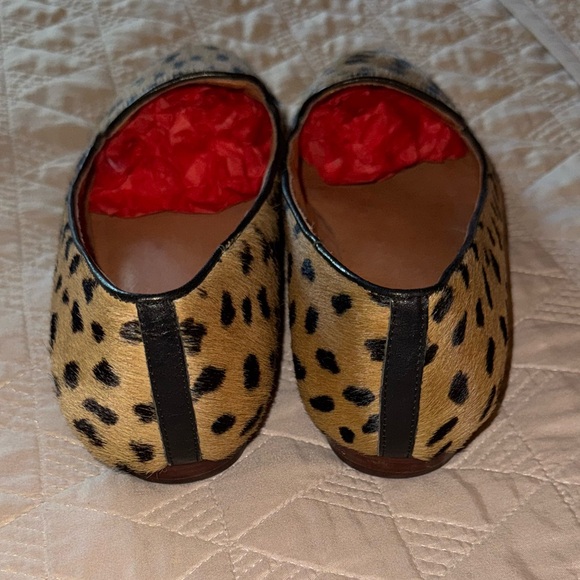 Madewell The Teddy Loafer Calf Hair Truffle Size 9 Leopard Print - Picture 3 of 4